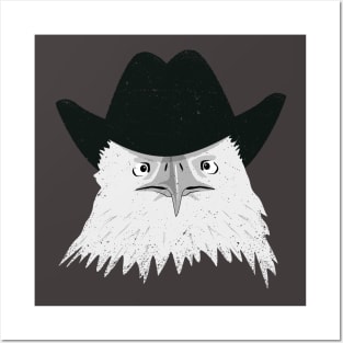 Eagle Cowboy Hipster Posters and Art